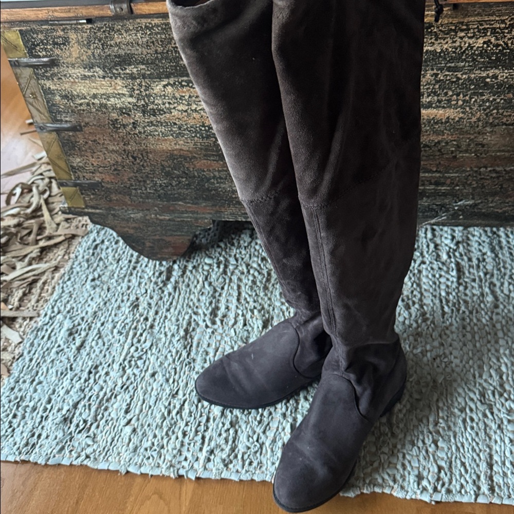 Over-the-Knee Boots in Dark Brown